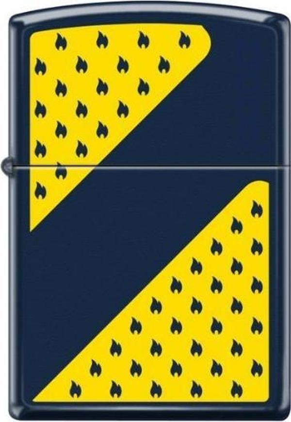 Zippo 239-069480 Yellow And Navy Design (2-2) Çakmak - Image 1
