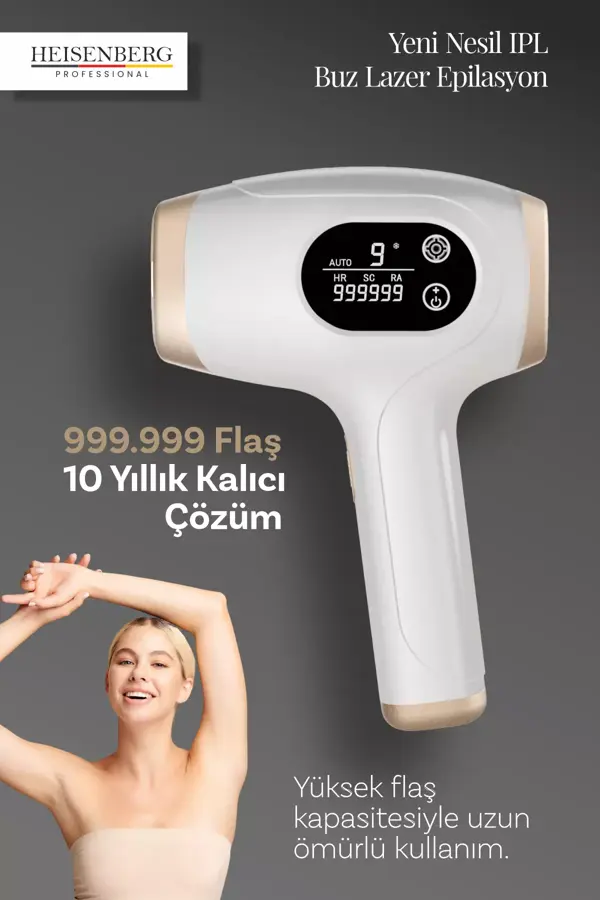  Lazer Epilasyon Tüy Alma Cihazı Otomatik Yüz Vücut Hassas Bölge 999.999 Atım - Image 1