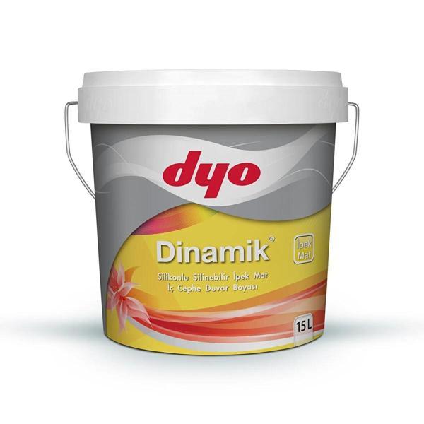 DYO 15LT DİNAMİK İPEKMAT SİLİKONLU SİLİNEBİLİR İÇ CEPHE DUVAR BOYASI (7548) - Image 1