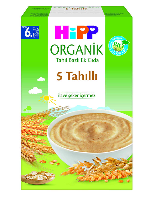 Hipp Organik 5 Tahıllı Tahıl Bazlı Kaşık Maması 200 Gr - Image 1