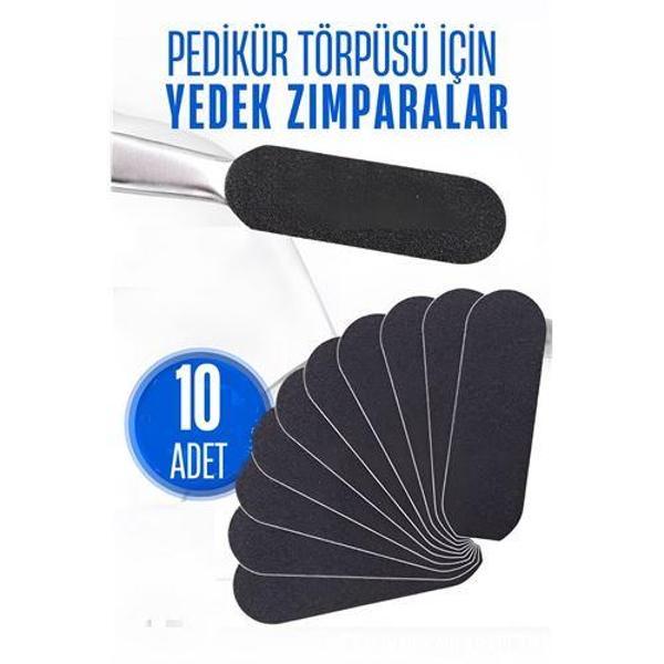  Ayak Törpü Yedeği Yapışkanlı Törpü Zımparası Pedikür Törpü Yedeği 10 ADET - Image 1