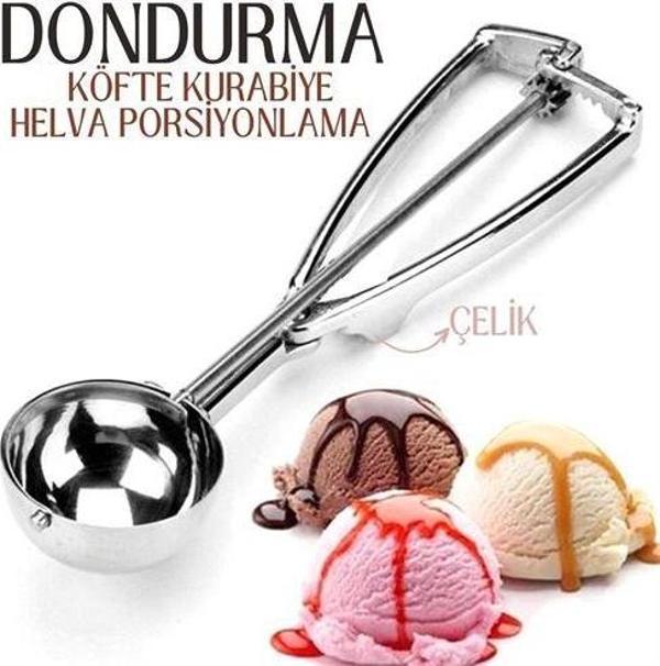   Dondurma Porsiyonlama Kaşığı Kurabiye Köfte Helva - Image 1