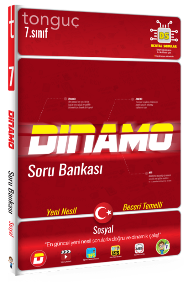 Tonguç Yayınları 7. Sınıf Sosyal Bilgiler Dinamo Soru Bankası - Tonguç Akademi - Image 1