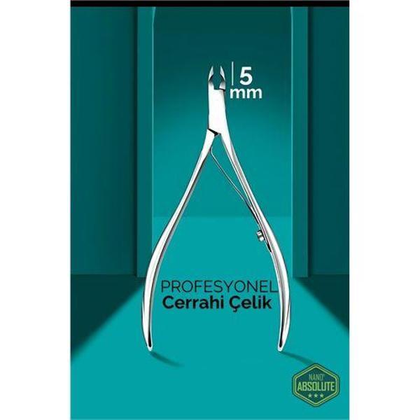 Modacar 5 mm Manikür Pedikür Makası - Et Makası - Kütikül Temizleyici Pens Profesyonel Cerrahi Çelik - Image 1
