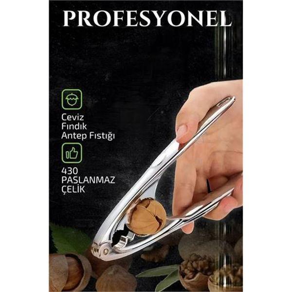   Fındık Ceviz Kırıcı 304 Paslanmaz Çelik Mink Design - Image 1