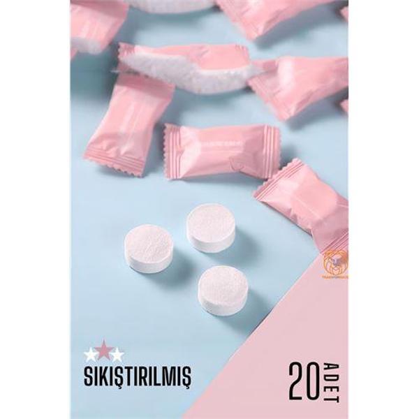  Sıkıştırılmış Seyahat Çanta Mendili 20x18 cm - Image 1