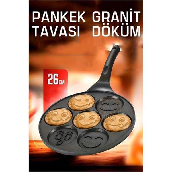  Pankek Tavası Granit Döküm Emoji - Image 1