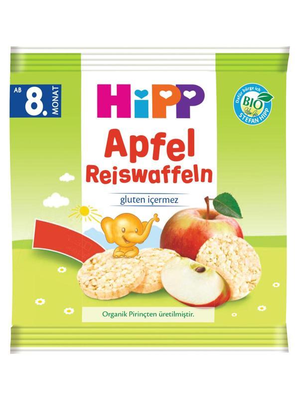 Hipp Organik Elmalı Pirinçli Bebek Gofreti 30 Gr - Image 1