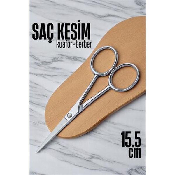  Kobalt Çelik Saç Kesim Makası Kuaför Berber Saç Kesim Makası Kuaför ekipmanları 15.5 cm - Image 1