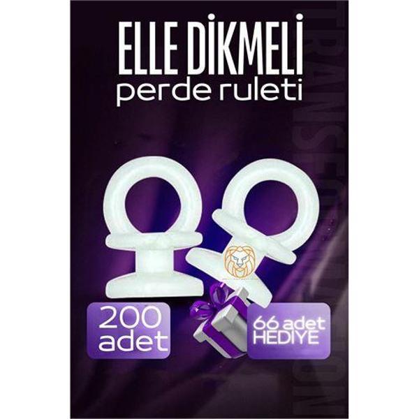  Elle Dikmeli Perde Düğmesi Perde Ruleti 266 ADET - Image 1