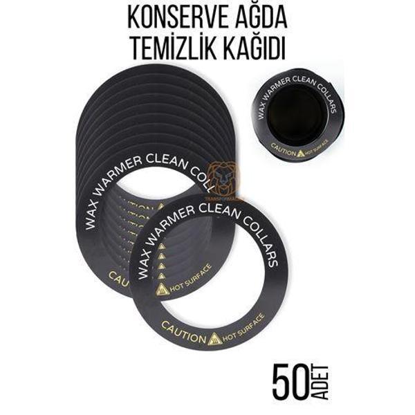 Konserve Ağda Koruyucu Karton Temizlik Kağıdı 50 Adet - Image 1