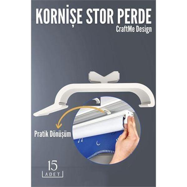  Kornişe Stor Perde Montaj Aparatı 15 ADET - Image 1