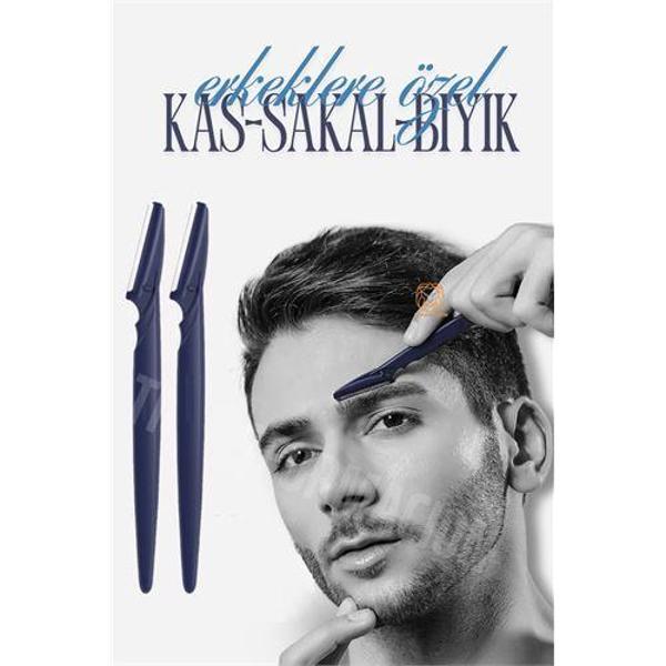  Erkek Kaş Şekillendirme Tüy Alma Jileti 2 ADET - Image 1