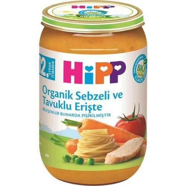 Hipp Organik Sebzeli Tavuklu Erişte 220 Gr - Image 1