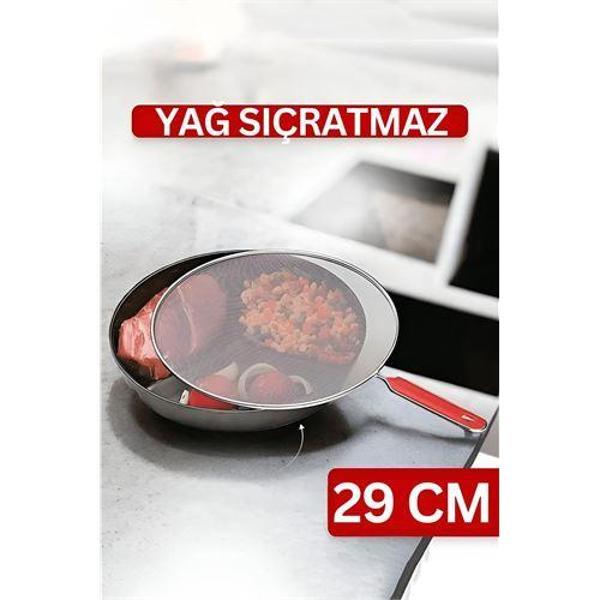  Flou Kızartma Yağ Sıçratmaz ve Un Eleği - Image 1