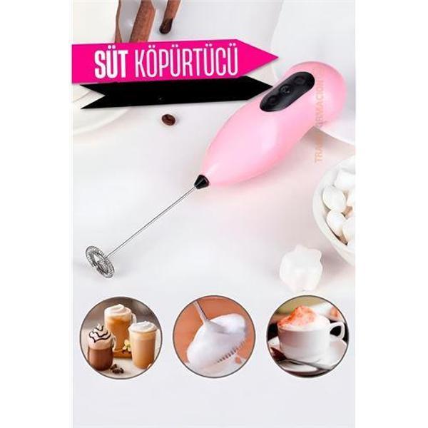  Süt Köpürtücü Kahve Karıştırıcı Mini Pilli Mixer Çırpıcı - Image 1