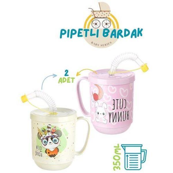  Pipetli Bardak 2 li Momma Design - Image 1