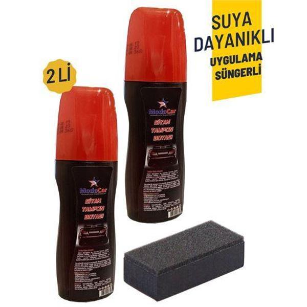  Suya Dayanıklı Siyah Tampon Boyası Uygulama Süngerli - Image 1
