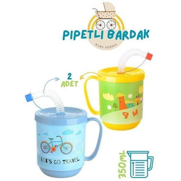  Pipetli Bardak 2 li Momma Design - Image 1