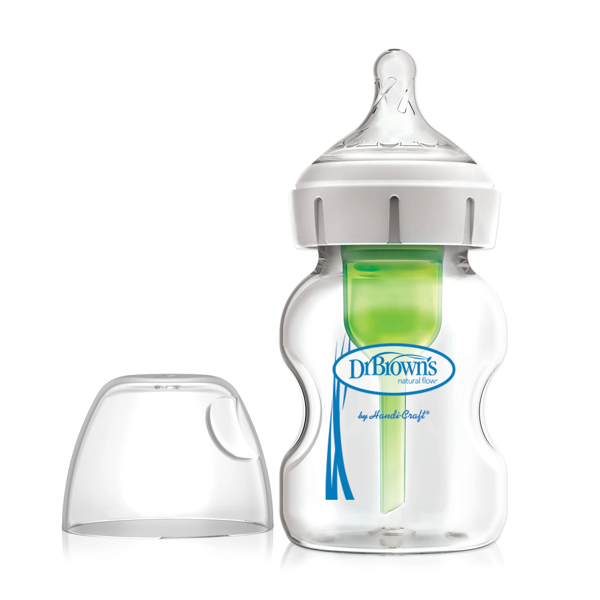 Dr.Brown's Geniş Ağız Anti Kolik Options+ Cam Biberon 150 ml - Image 1
