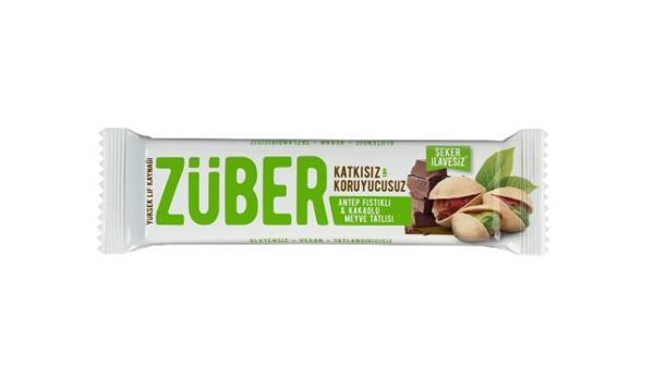 Züber Antep Fıstıklı ve Kakaolu Meyve Barı 40 Gr - Image 1