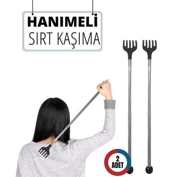 2 Lİ Hanımeli Metal Sırt Kaşıma Aparatı - Image 1