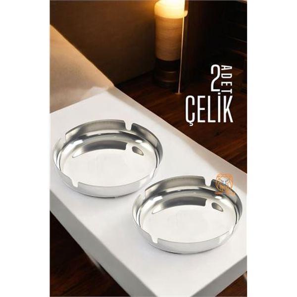  2 Lİ Set Çelik Küllük Veilleux Design - Image 1