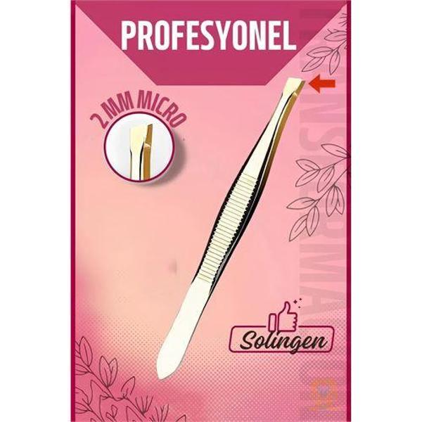  2 mm Micro İnce Uçlu Cımbız Çelik Solingen Professional - Image 1