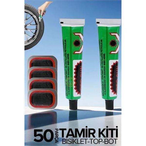  Lastik Yaması 50 li Set Bisiklet Top Bot - Image 1
