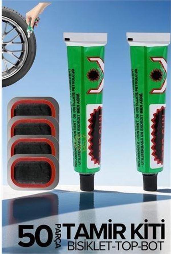  Lastik Yaması 50 li Set Bisiklet Top Bot - Image 1
