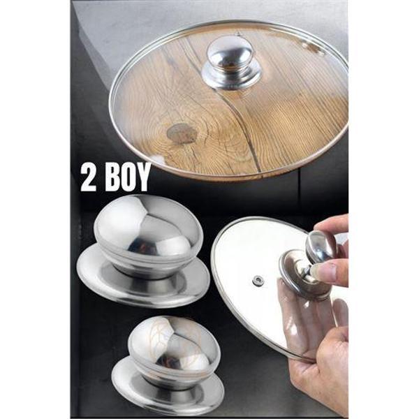  Tencere Tava Tepesi Tencere Tava Kapağı Tutucu 2 Boy - Image 1