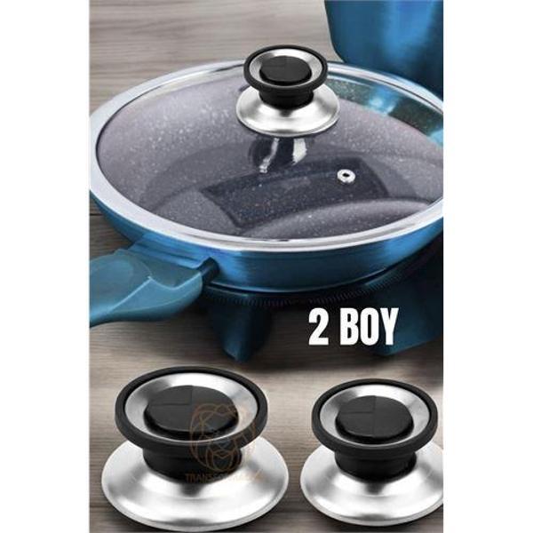  Tencere Tava Tepesi Tencere Tava Kapağı Tutucu 2 Boy - Image 1