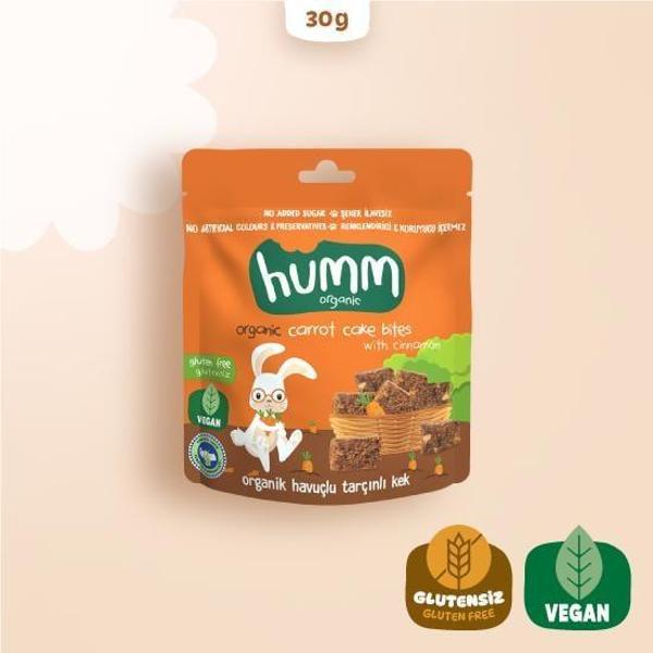 Humm Organik Havuçlu Tarçınlı Vegan Kek 30 Gr - Image 1