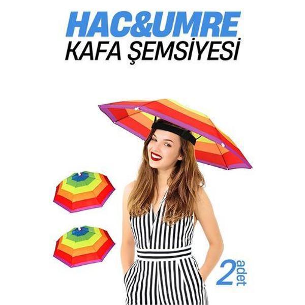  Hac Umre Kafa Şemsiyesi Güneş Koruma Şemsiyesi 2 adet - Image 1