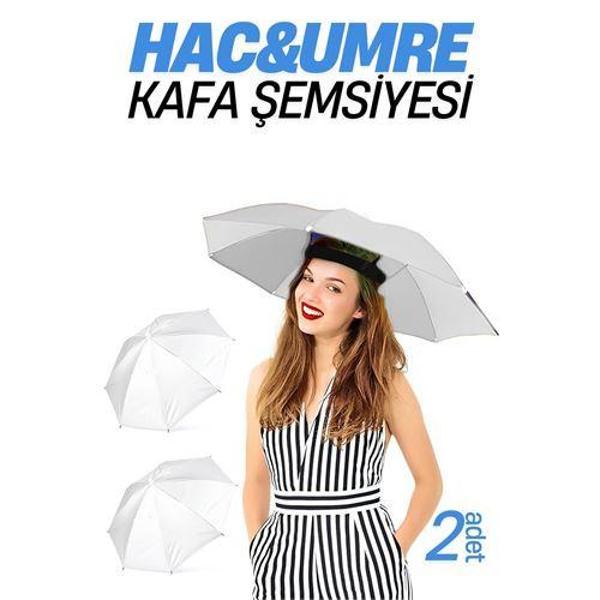  Hac Umre Kafa Şemsiyesi Güneş Koruma Şemsiyesi 2 adet - Image 1