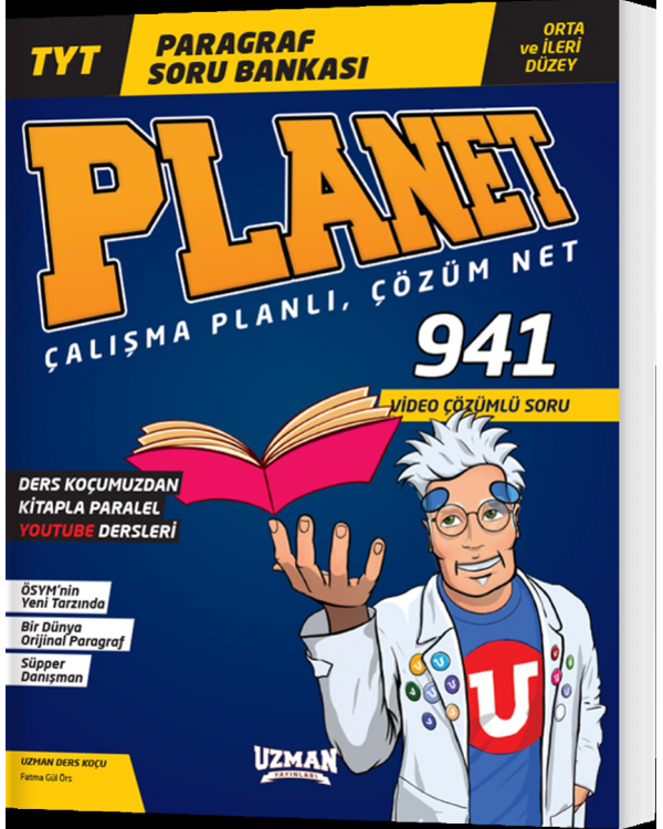 Uzman Yayınları Tyt Paragraf Planet Orta ve İleri Düzey Soru Bankası - Uzman Yayınları - Image 1