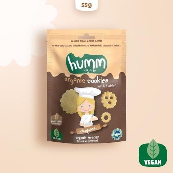 Humm Organik Tahinli ve Pekmezli Vegan Kurabiye 55 Gr - Image 1