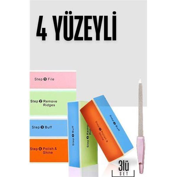  4 Yüzeyli Törpü ve Parlatma Blok Sünger 3 lü Set - Image 1