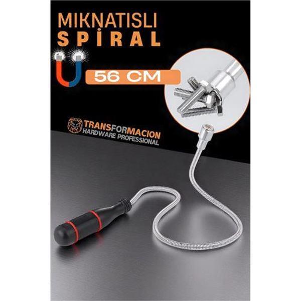 Modacar Esnek Manyetik Toplama Aracı - Mıknatıslı Spiralli Çubuk Metal Vida Civata Somun Arama Çubuğu - Image 1