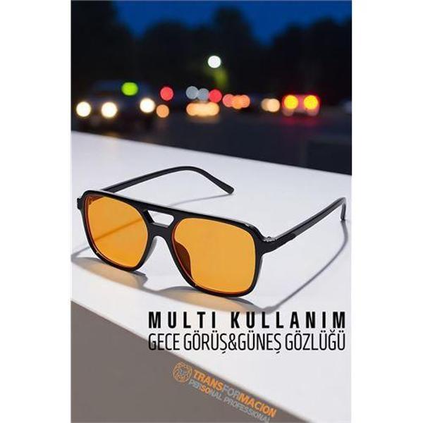 Modacar Gece Sürüş Görüş Parlama Önleyici  Gece Gözlüğü Sis Far Işık Önleyici Anti-Fog Gözlük - Image 1