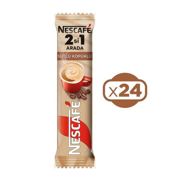 Nescafé 2si1 Arada Sütlü Köpüklü 10 Gr x 24 Adet - Image 1