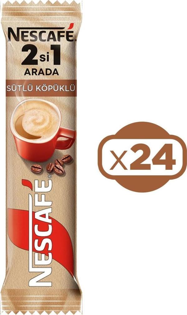 Nescafé 2si1 Arada Sütlü Köpüklü 10 Gr x 24 Adet - Image 1