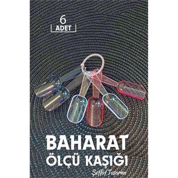  6 lı Şeffaf Baharat Kaşığı Camino Design - Image 1