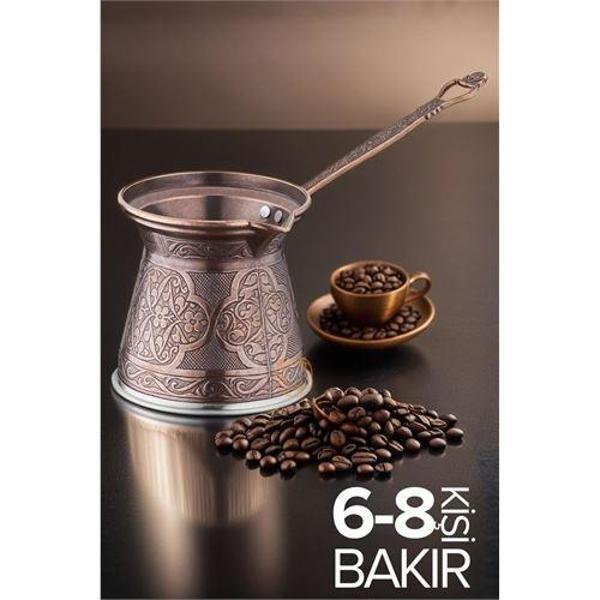  6-8 Kişilik XL Bakır Cezve İndüksiyon Tabanlı - Image 1