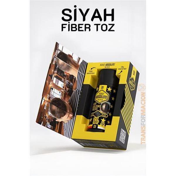  Saç Dolgunlaştırıcı Fiber Topik Toz SİYAH 50 Gram - Image 1