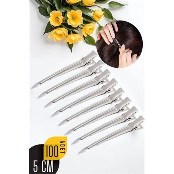  Saç Klipsi Metal Toka 100 Adet Absolute Design - Image 1