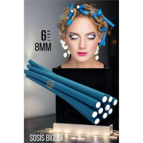 8 mm Sosis Latex Bigudi 6 lı Paket - Image 1