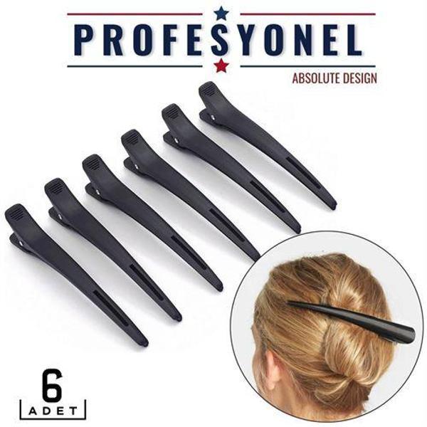  Saç Klipsi Toka 6 Adet Absolute Design - Image 1