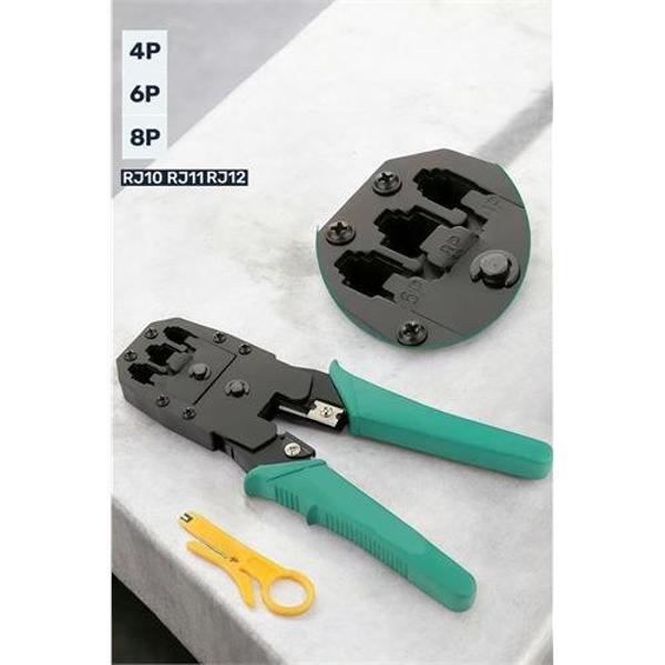  Kablo Sıkma ve Soyma Pensesi RJ-11-RJ-12-RJ-45 4P 6P 8P - Image 1