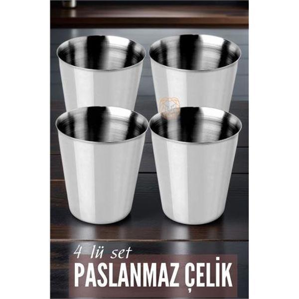  Çelik Bardak Seti 4 Adet Fazio Giacinto Design - Image 1